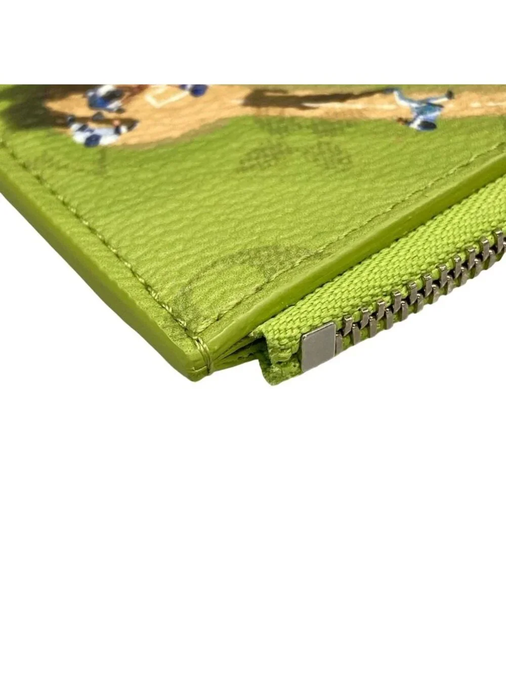 Louis Vuitton Coin Card Holder Baseball Green Stadium